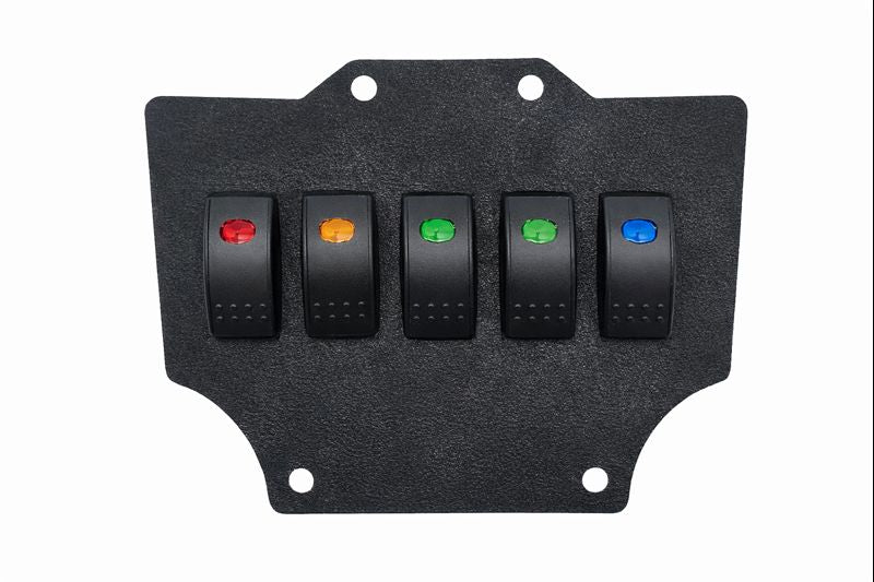 Honda Talon 5-Rocker Switch Plate – ABS Dash Mount