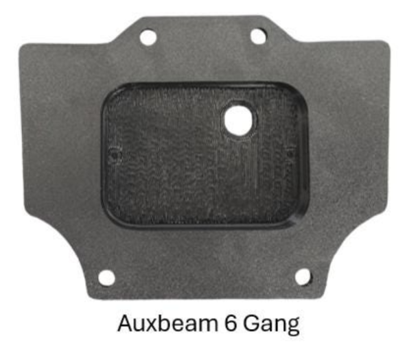 Honda Talon Switch Plate for AuxBeam RA/BC60 6-Gang Switch – ABS Dash Mount