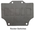 Honda Talon 5-Rocker Switch Plate – ABS Dash Mount