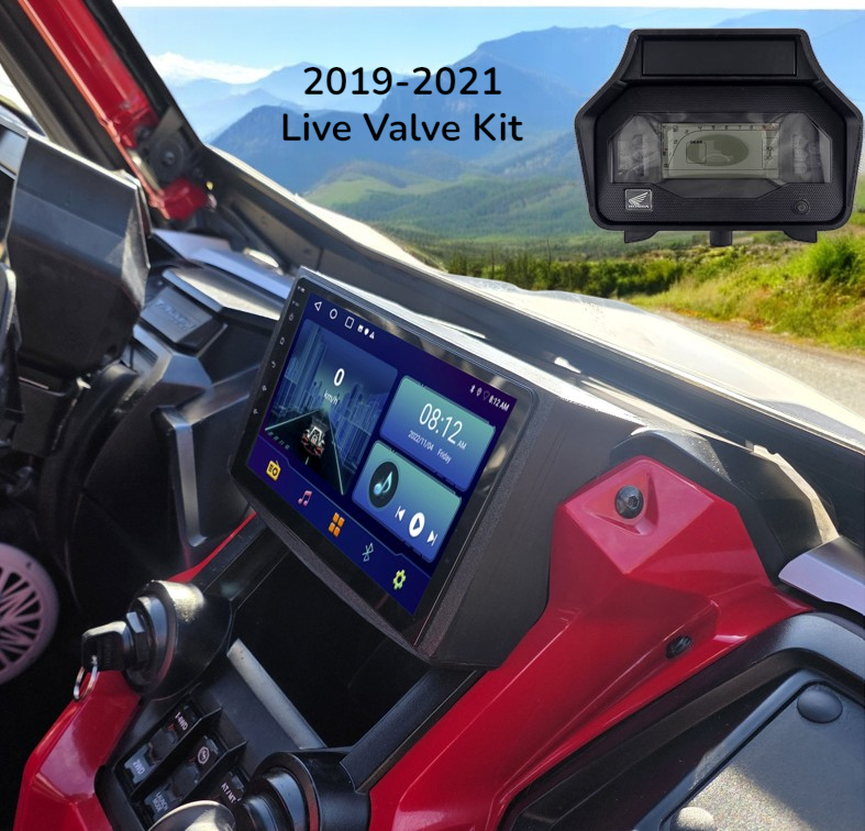 2019–2021 Live Valve Honda Talon Radio Kit – 9” Touchscreen with Backup Camera | Dash Enclosure & Gauge Relocation