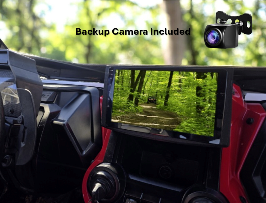 2019–2021 Standard Honda Talon Radio Kit – 9” Touchscreen with Backup Camera | Dash Enclosure & Gauge Relocation