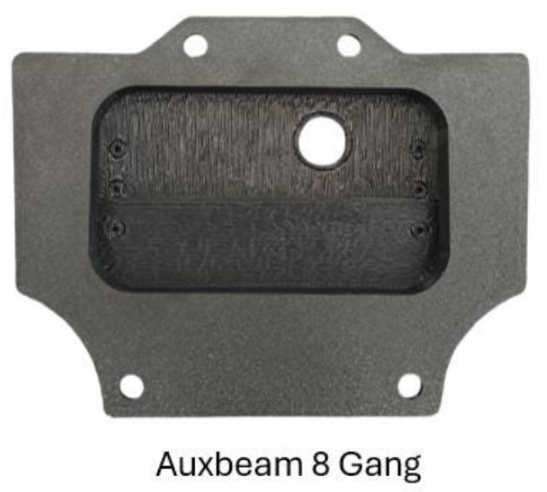 Honda Talon Switch Plate for AuxBeam RA/BC80 8-Gang Switch– ABS Dash Mount